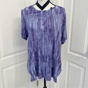 Lisa Rinna Purple/Blue Top Size XL Super Soft